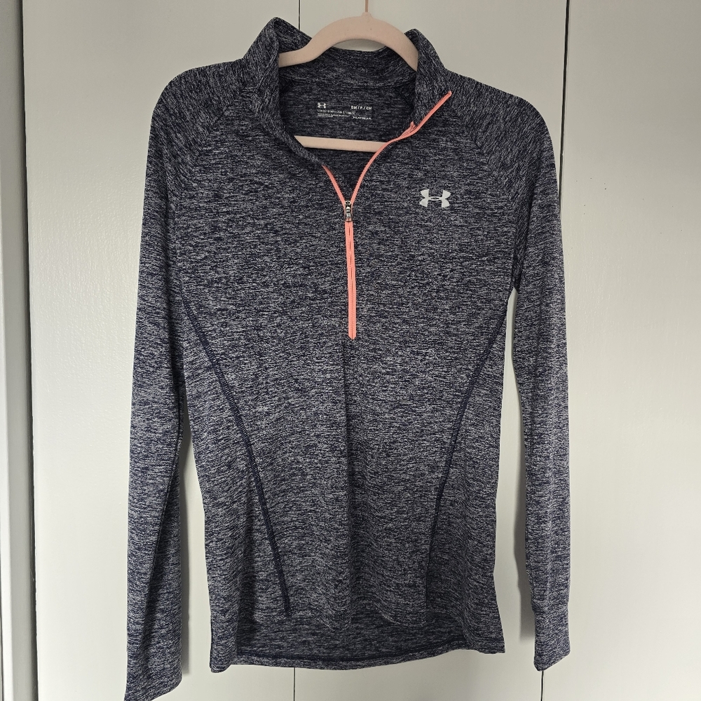 UA under armour heatgear loose half zip lightweight long-sleeve athletic top